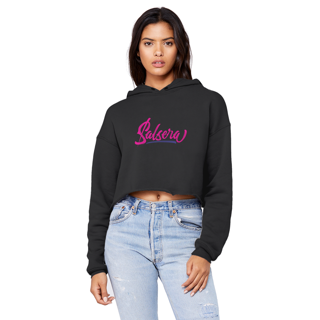 Salsera Unisex Cropped Raw Edge Boyfriend Hoodie