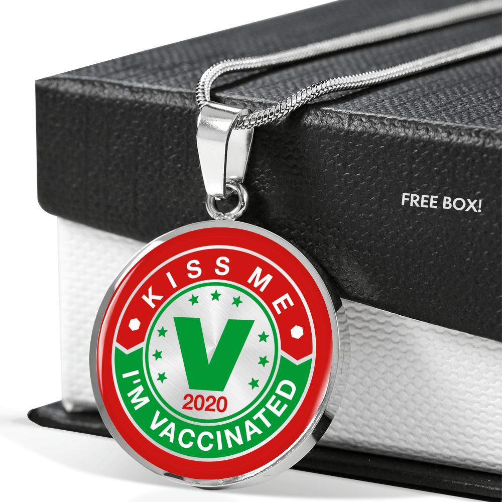 Kiss Me, I'm Vaccinated Pendant - World Salsa Championships
