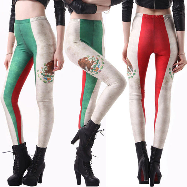 Leggins New Mexico Flag Women Pants Fitness Legging Printed Smooth Pants Digital Printing Leggings - World Salsa Championships