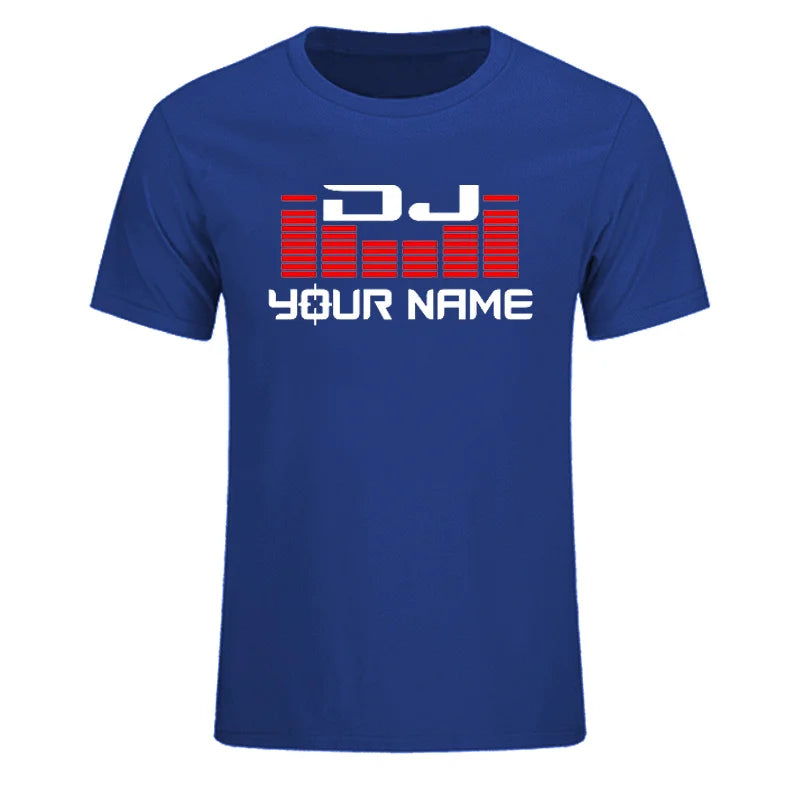 Custom Personalized Surname Diy T-shirt Men Women DJ Your Name T Shirts Hip Hop Tshirt Cotton Summer For Man Top Tees EU Size