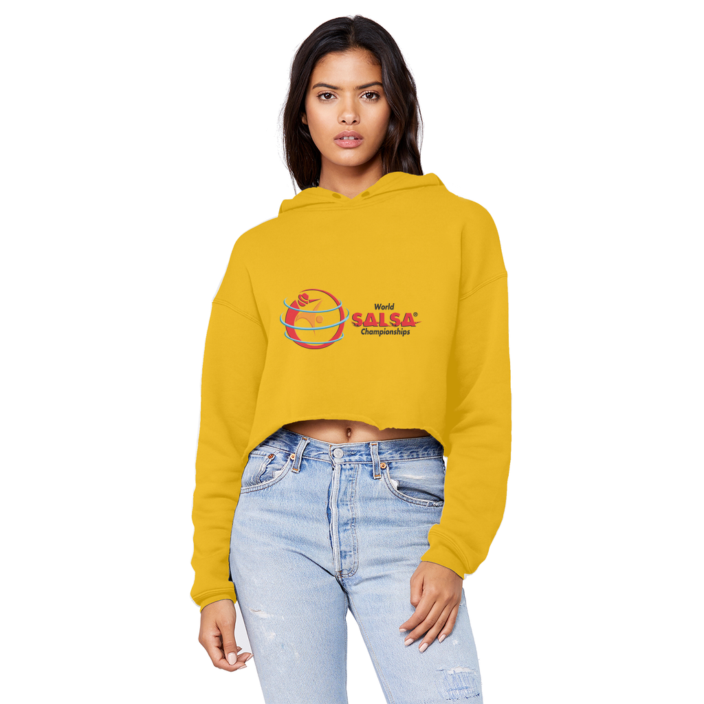 WSC Collection Cropped Raw Edge Boyfriend Hoodie