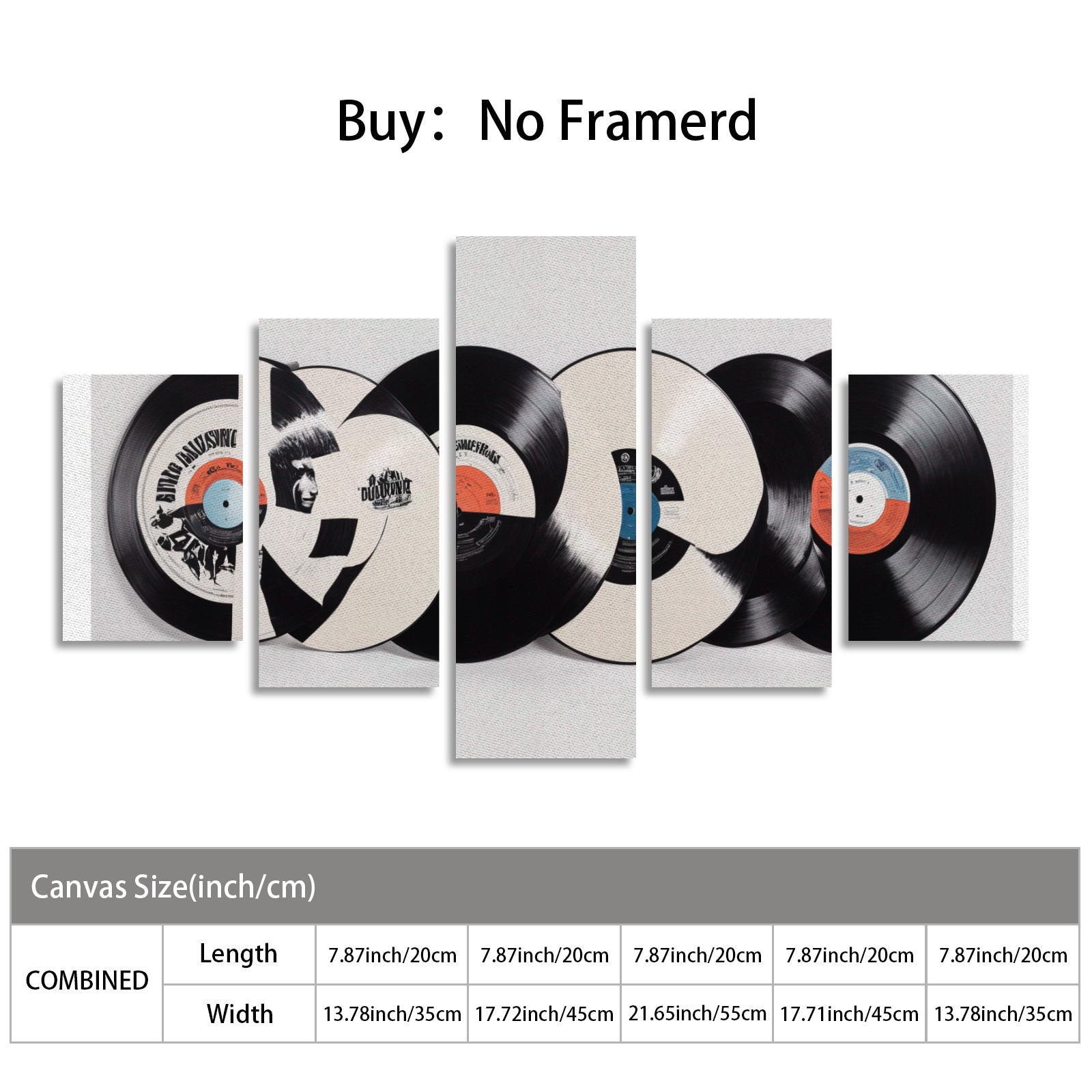 DJ Canvas Wall Art Prints (No Frame) 5-Pieces/Set A