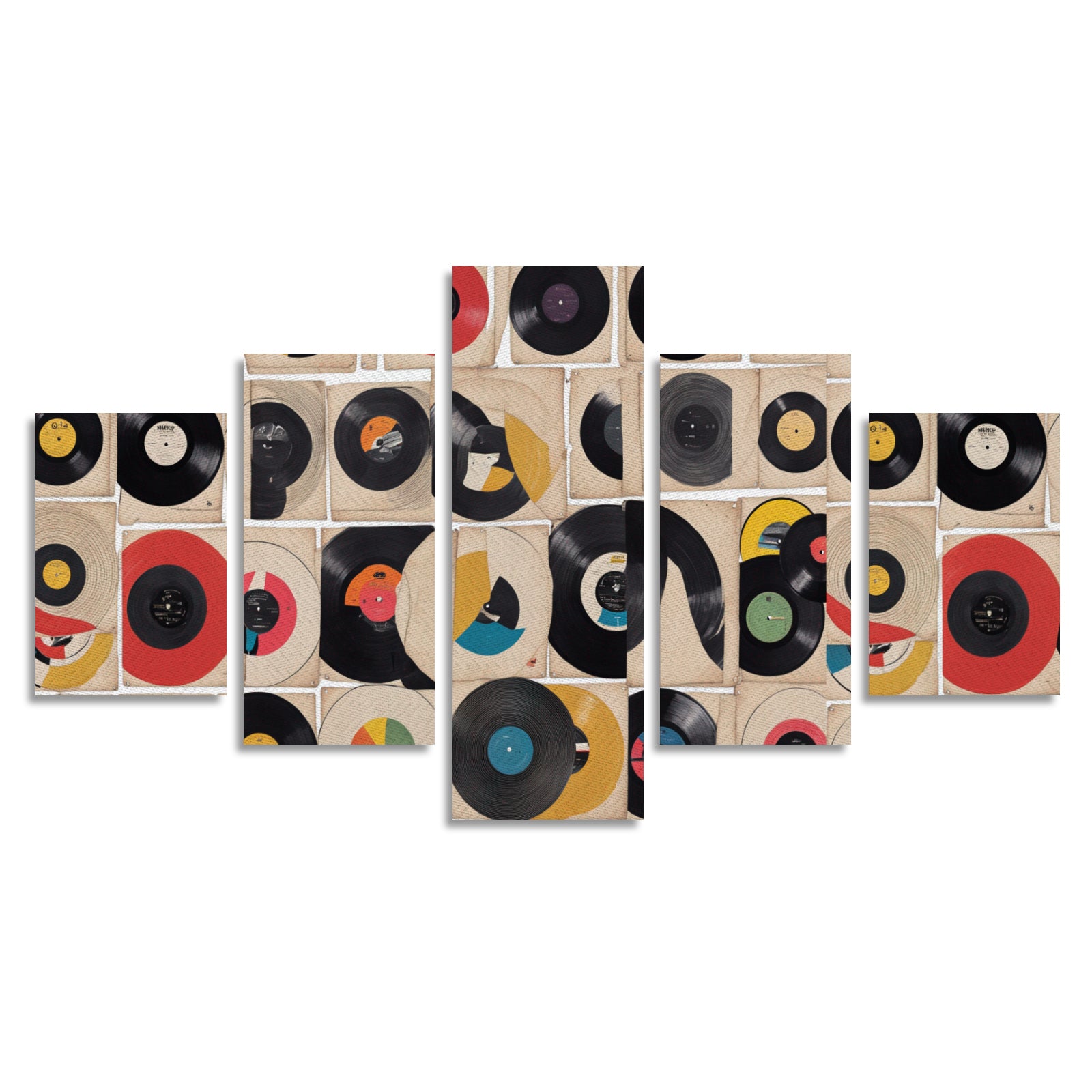 DJ Canvas Wall Art Prints (No Frame) 5-Pieces/Set A - World Salsa Championships