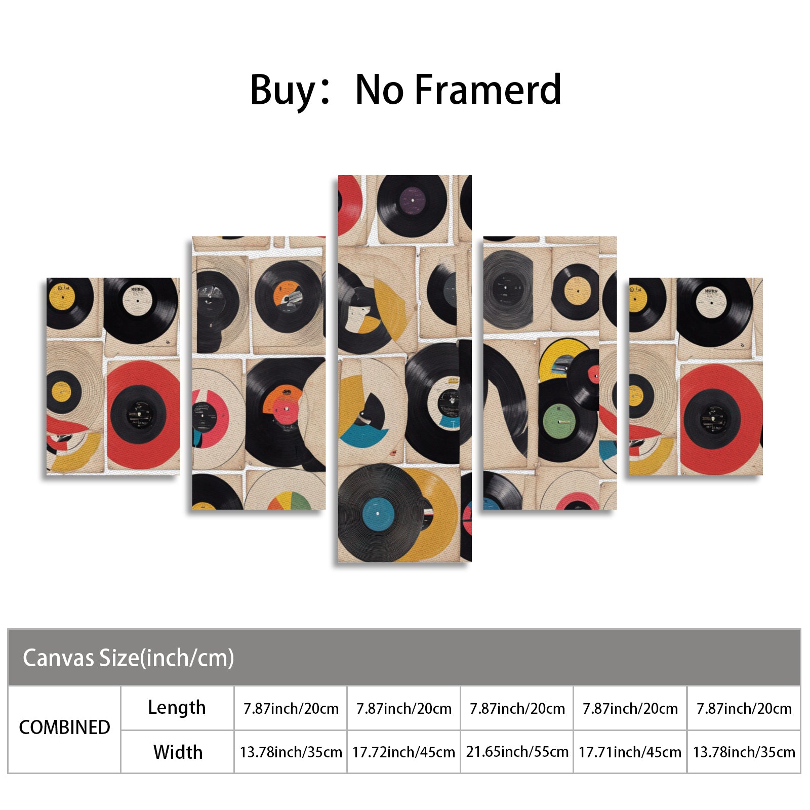 DJ Canvas Wall Art Prints (No Frame) 5-Pieces/Set A - World Salsa Championships