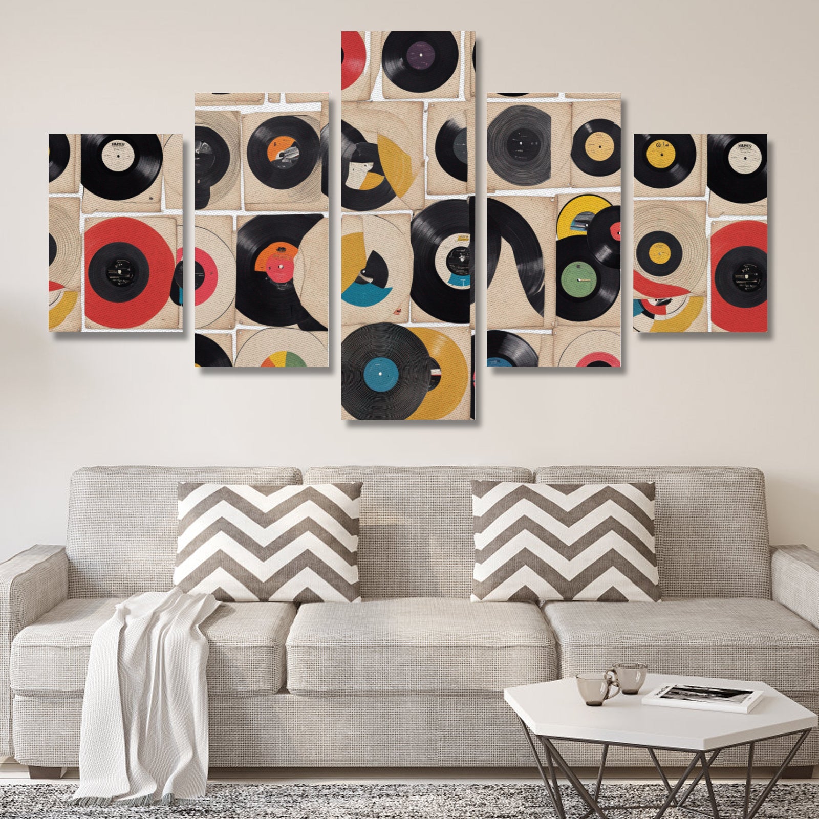 DJ Canvas Wall Art Prints (No Frame) 5-Pieces/Set A - World Salsa Championships
