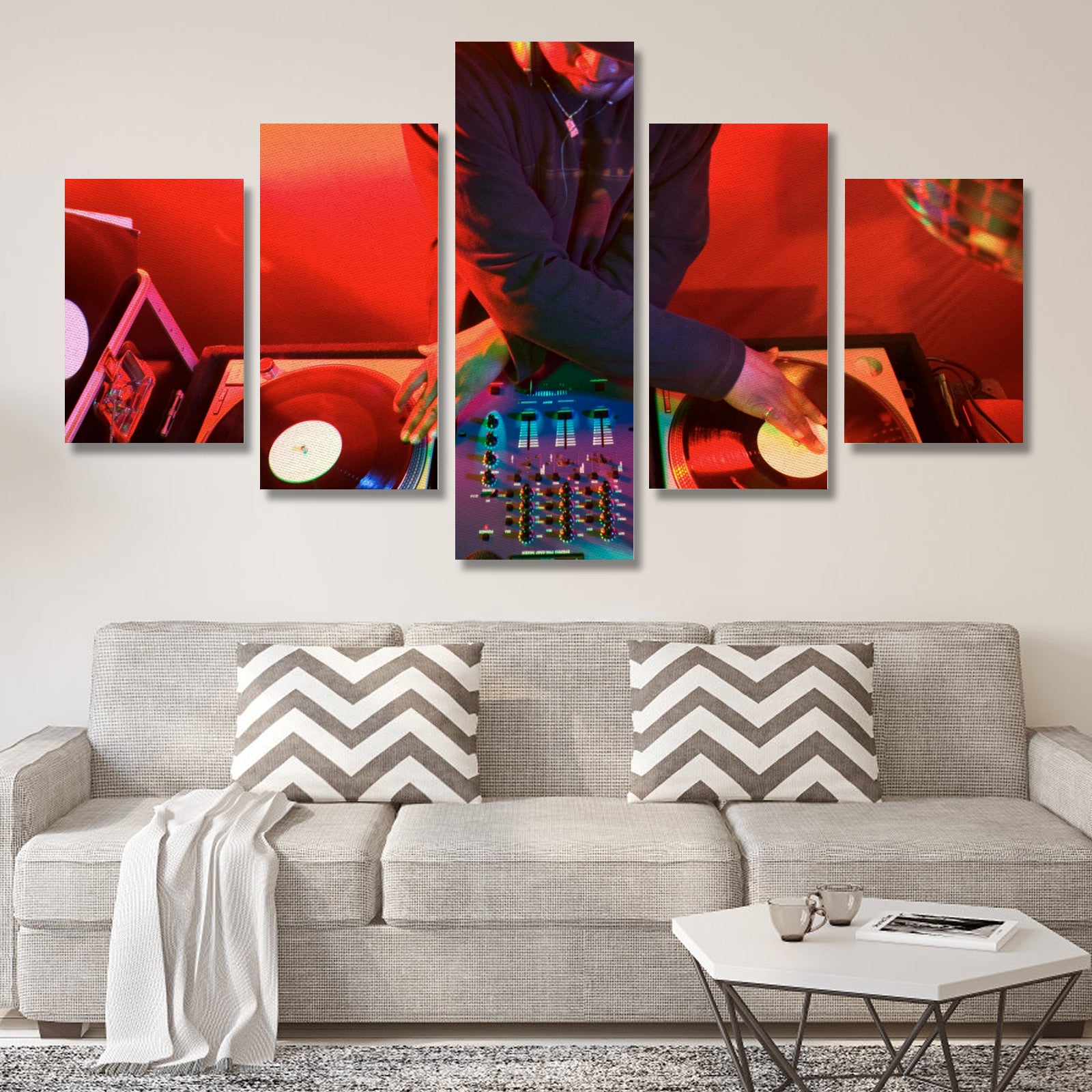Canvas Wall Art Prints (No Frame) 5-Pieces/Set A