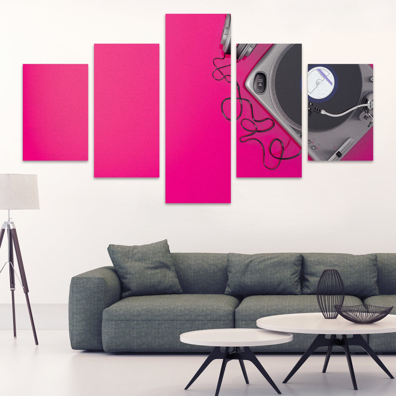 Canvas Wall Art Prints (No Frame) 5-Pieces/Set A