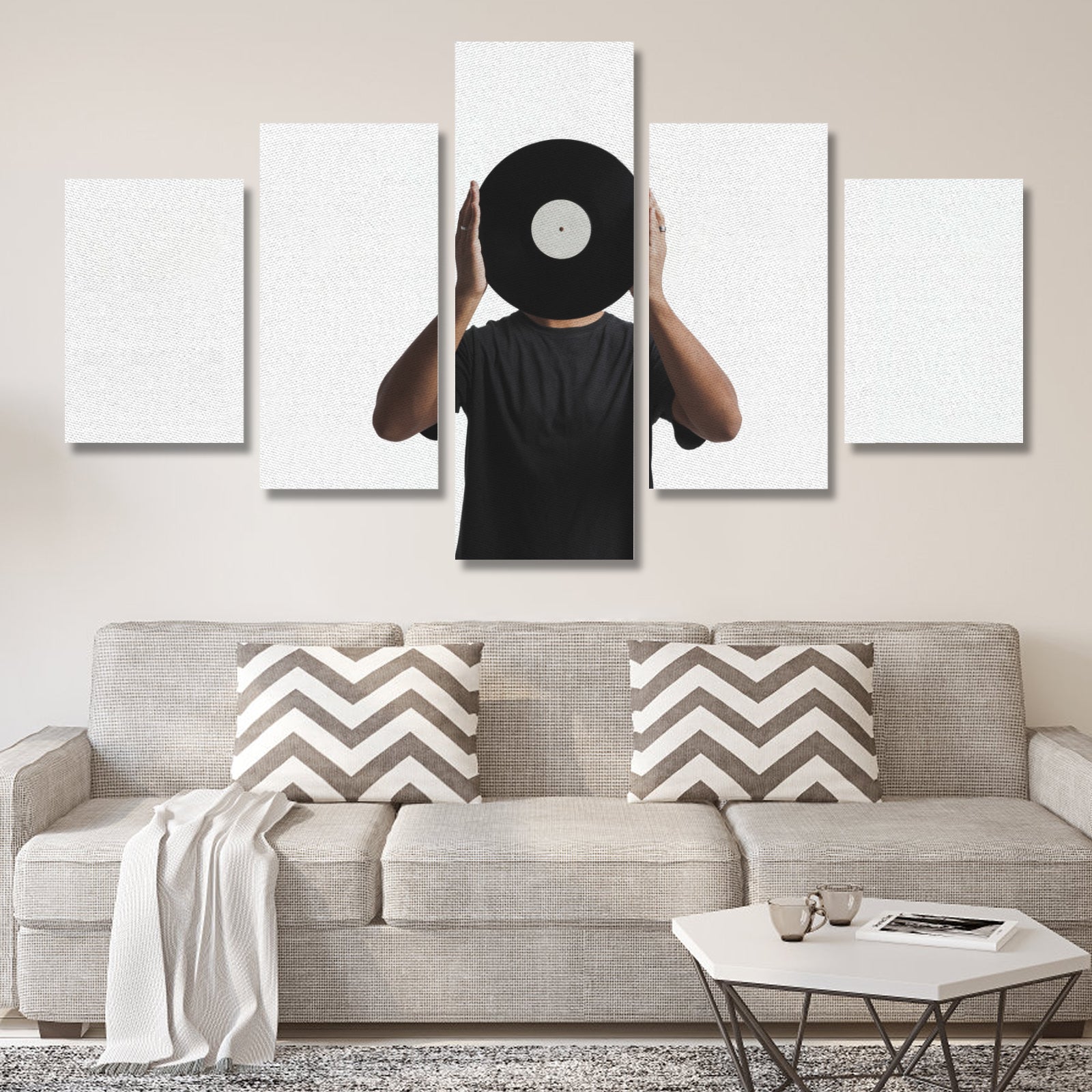 Canvas Wall Art Prints (No Frame) 5-Pieces/Set A