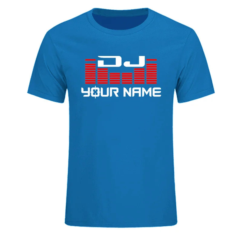 Custom Personalized Surname Diy T-shirt Men Women DJ Your Name T Shirts Hip Hop Tshirt Cotton Summer For Man Top Tees EU Size