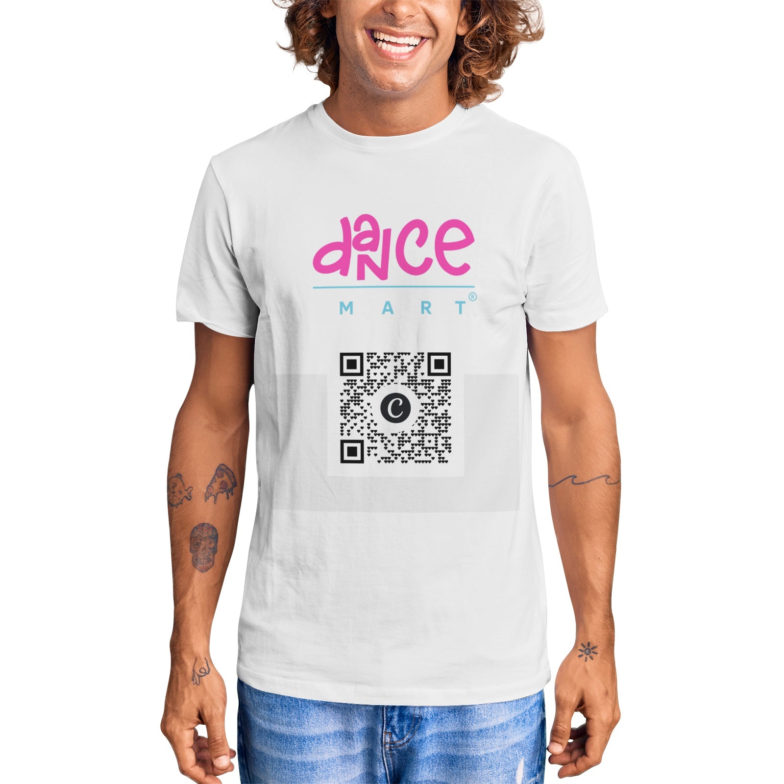 Scan and Dance Unisex Short Sleeve Crew Neck Cotton Jersey T-Shirt Printy6