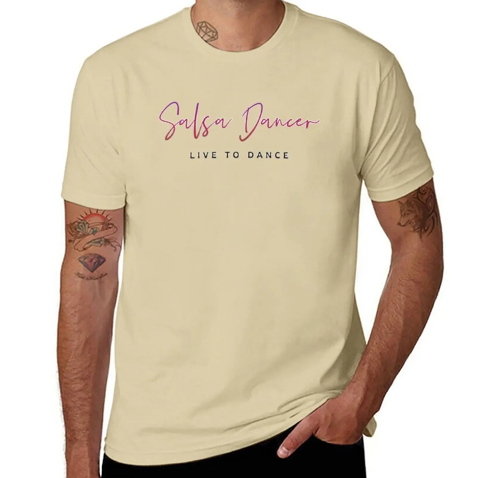 Salsa Dancer - Live To Dance T-Shirt oversized blacks t shirt for men