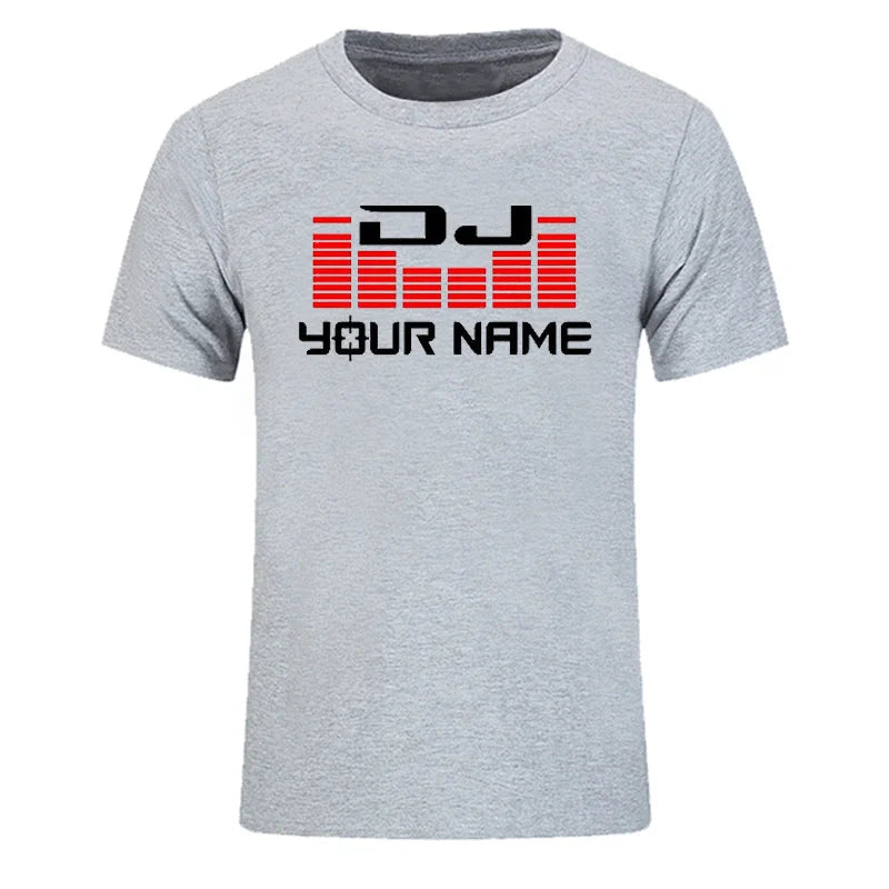 Custom Personalized Surname Diy T-shirt Men Women DJ Your Name T Shirts Hip Hop Tshirt Cotton Summer For Man Top Tees EU Size
