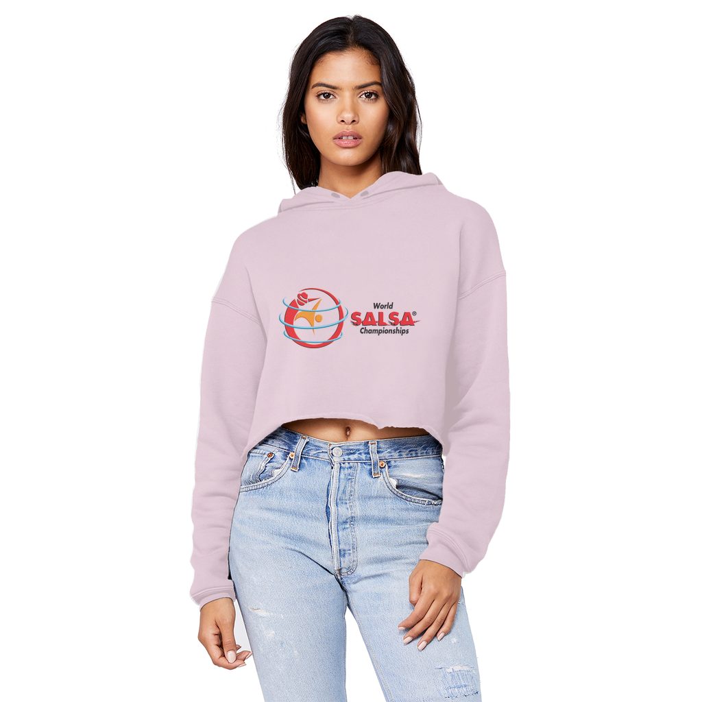 WSC Collection Cropped Raw Edge Boyfriend Hoodie