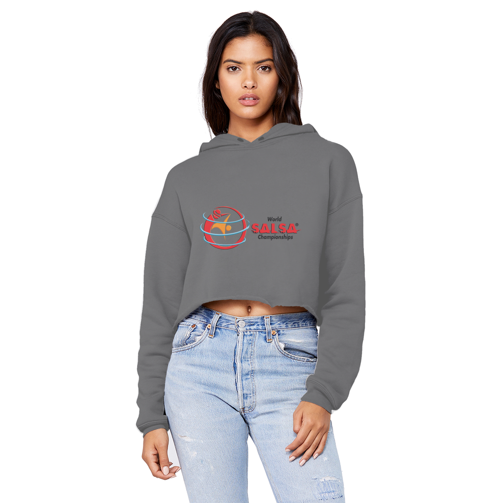 WSC Collection Cropped Raw Edge Boyfriend Hoodie