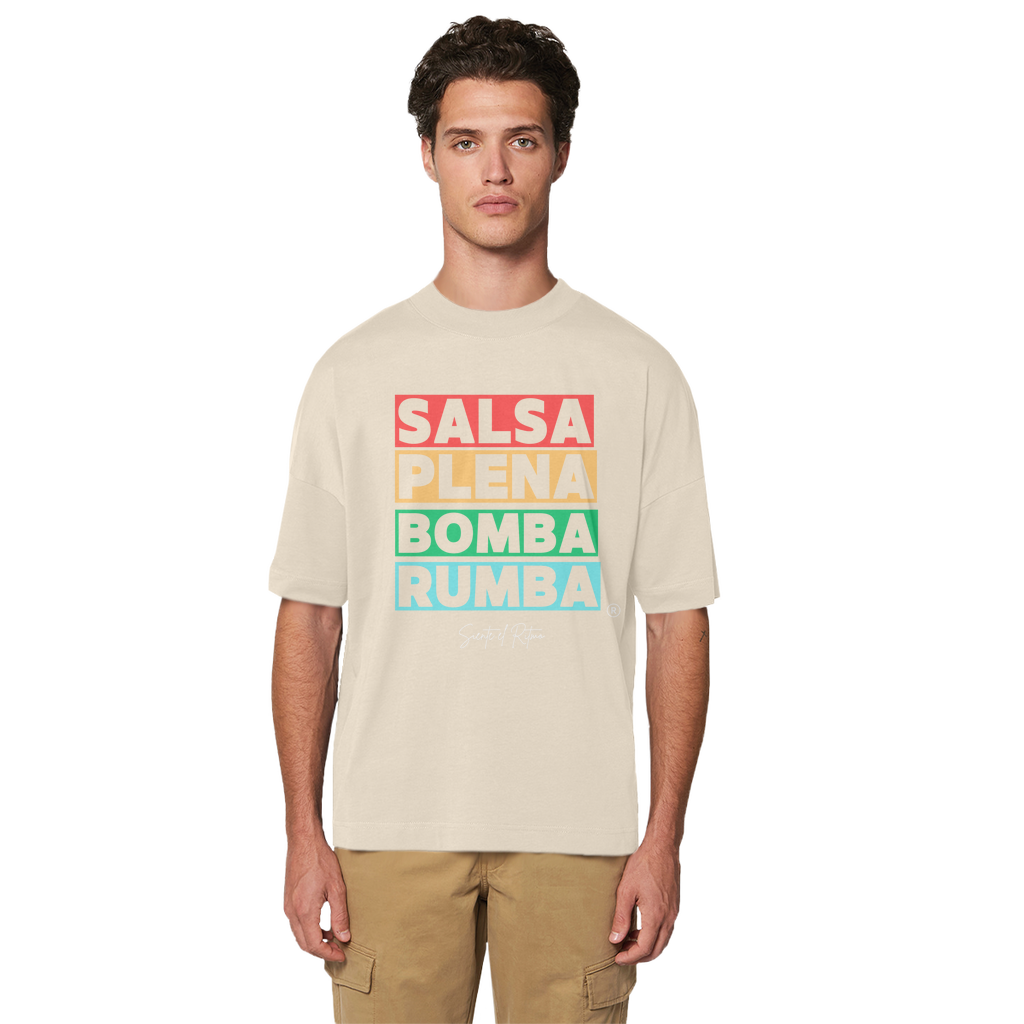 Salsa Bomba Plena Rumba Premium Organic Oversized T-Shirt