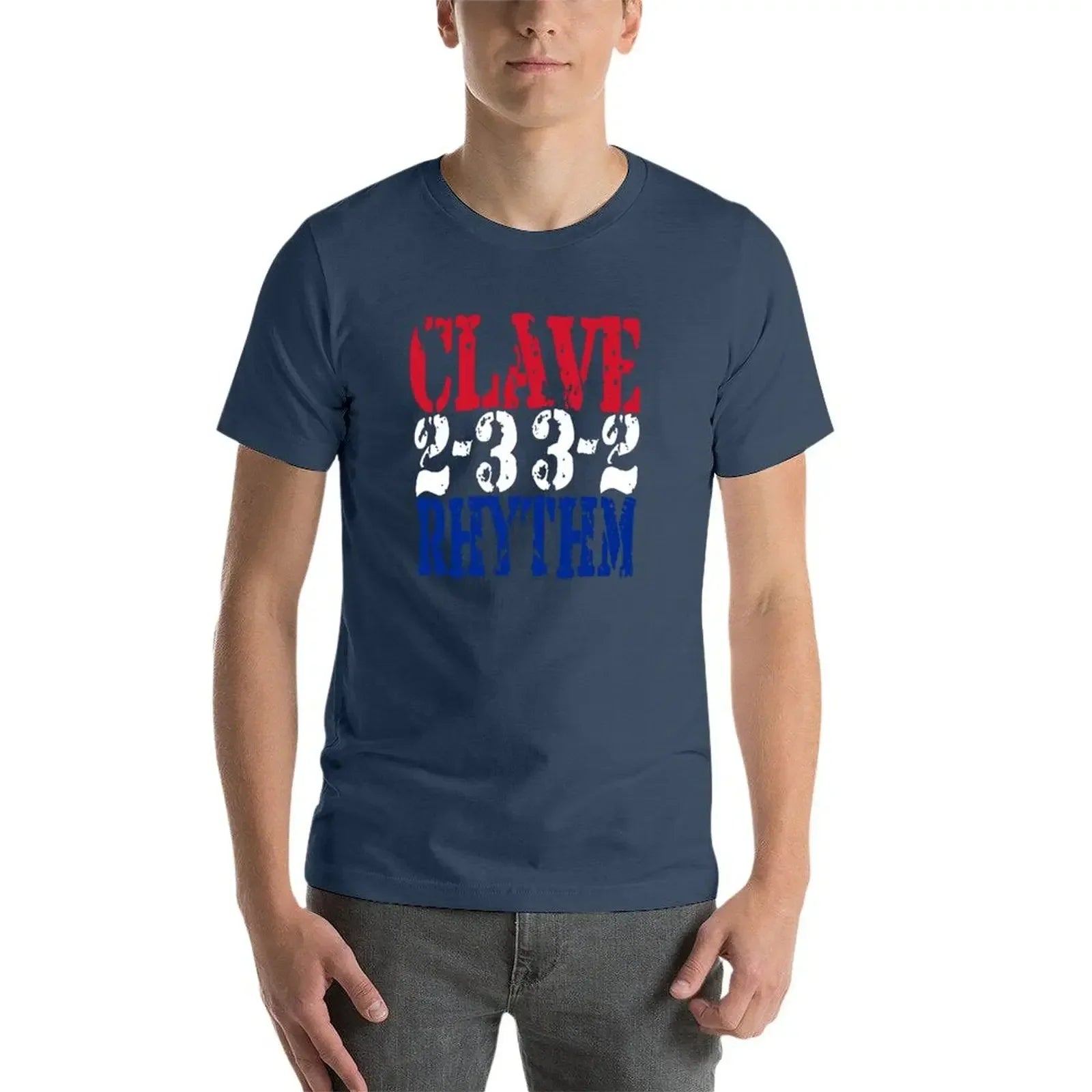 Clave Rhythm Salsa Music T-Shirt cute tops summer top Men's cotton t-shirt