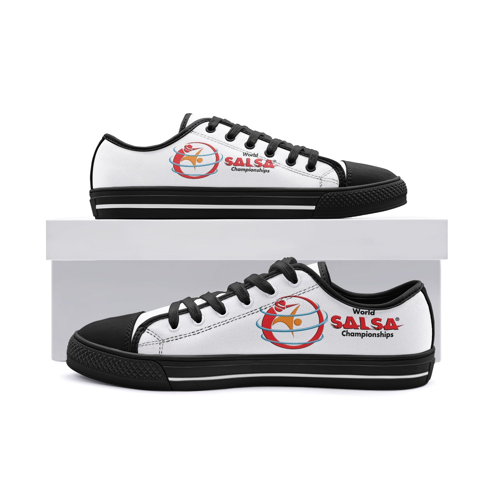 Unisex Low Top Canvas Shoes - World Salsa Championships