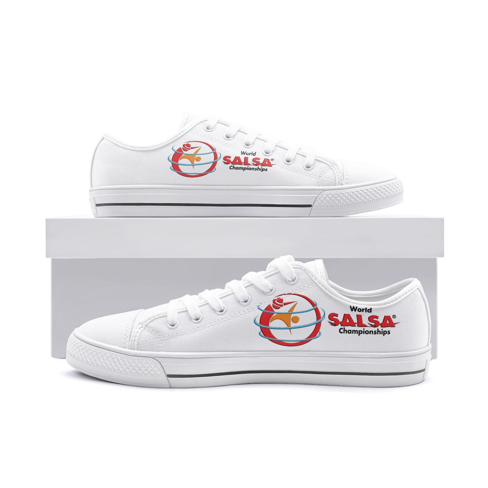 Unisex Low Top Canvas Shoes - World Salsa Championships