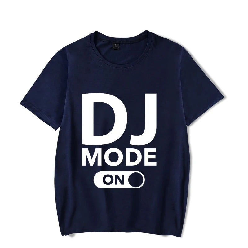 oversized T-shirt Summer Men Women Dj Mode Print Luminous Tees Hip Hop Style Short Sleeve Harajuku DJ Print Glowing Tshirt male