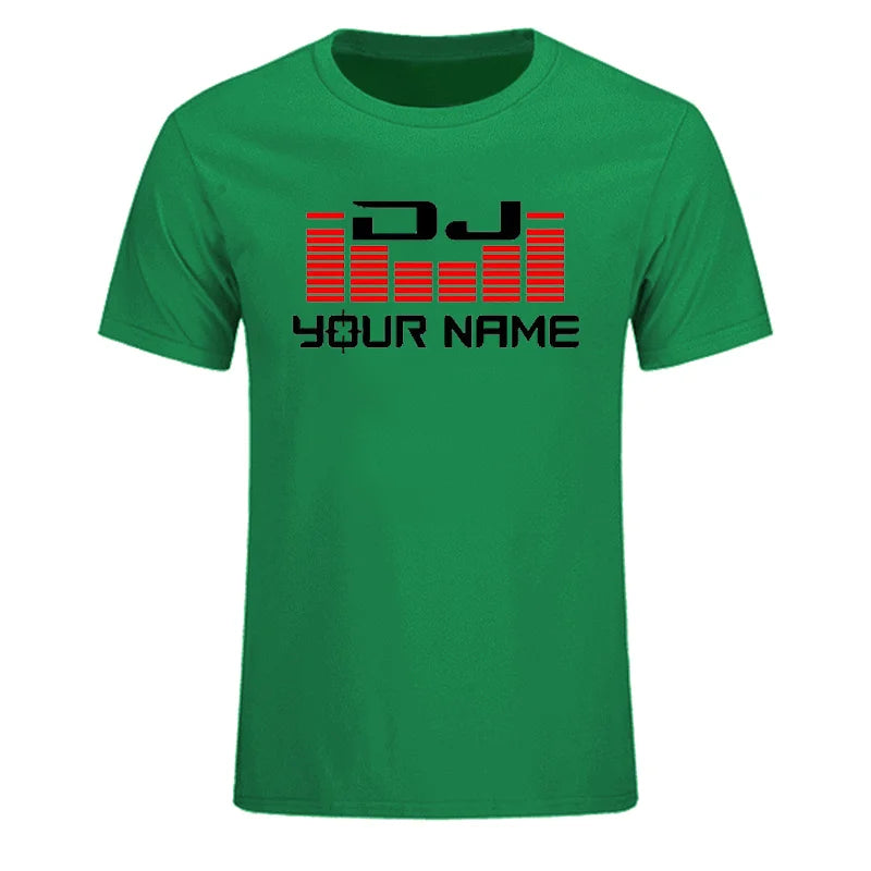 Custom Personalized Surname Diy T-shirt Men Women DJ Your Name T Shirts Hip Hop Tshirt Cotton Summer For Man Top Tees EU Size