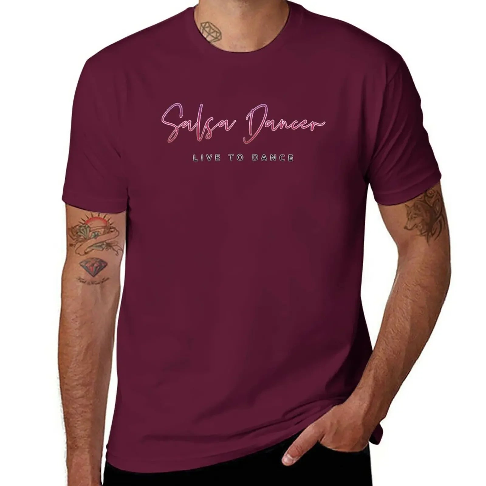 Salsa Dancer - Live To Dance T-Shirt oversized blacks t shirt for men
