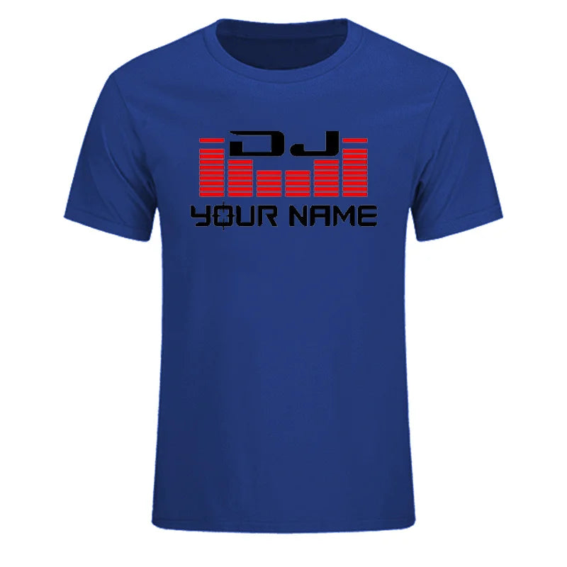 Custom Personalized Surname Diy T-shirt Men Women DJ Your Name T Shirts Hip Hop Tshirt Cotton Summer For Man Top Tees EU Size