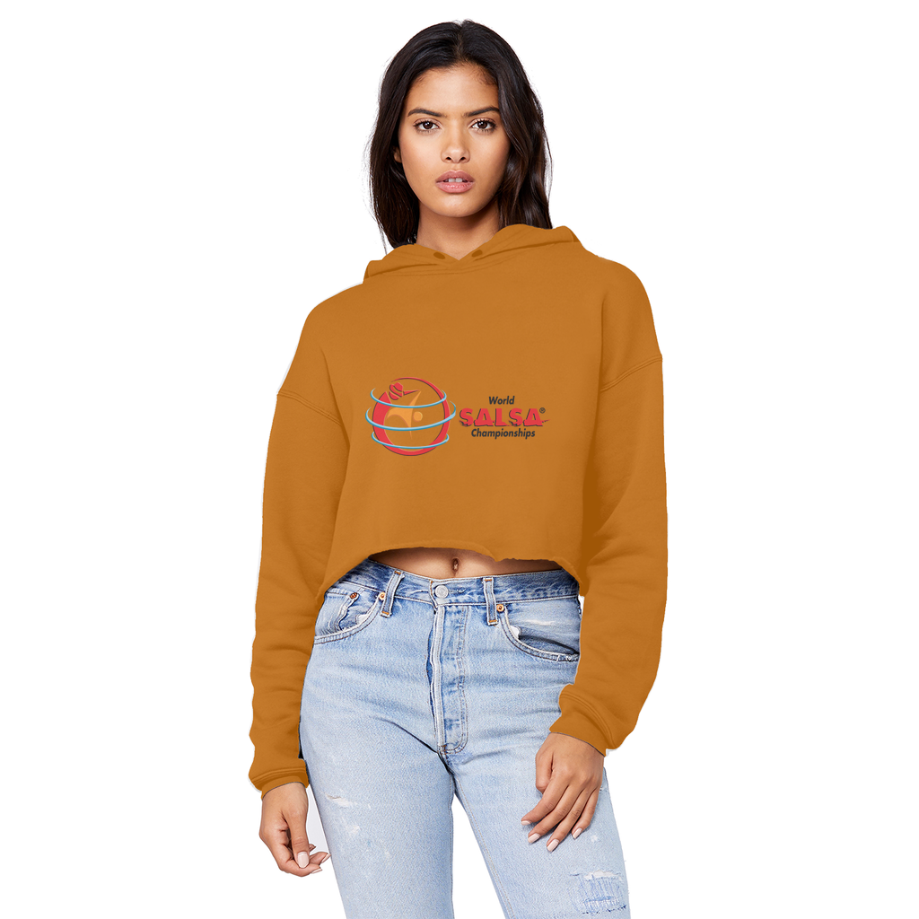 WSC Collection Cropped Raw Edge Boyfriend Hoodie