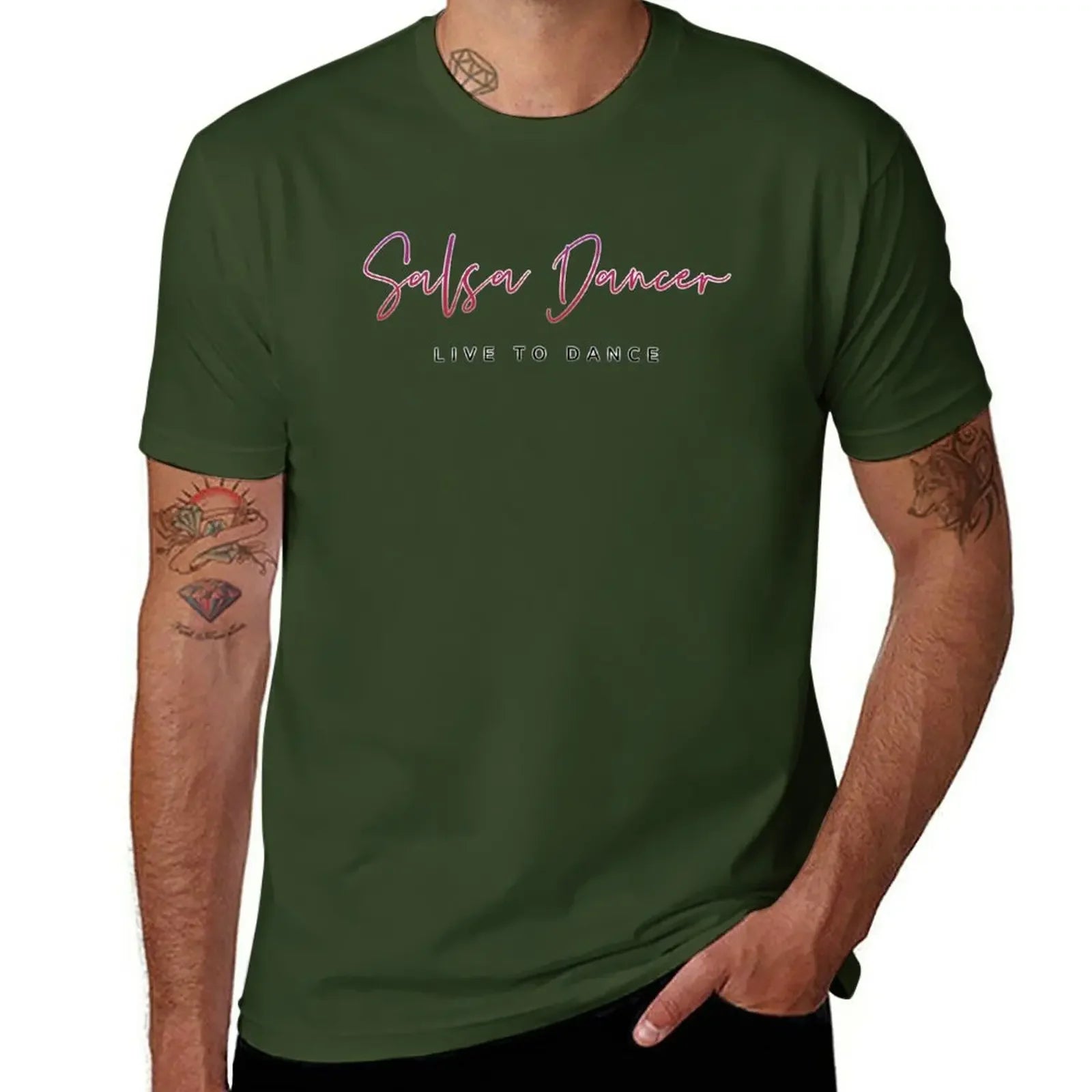 Salsa Dancer - Live To Dance T-Shirt oversized blacks t shirt for men