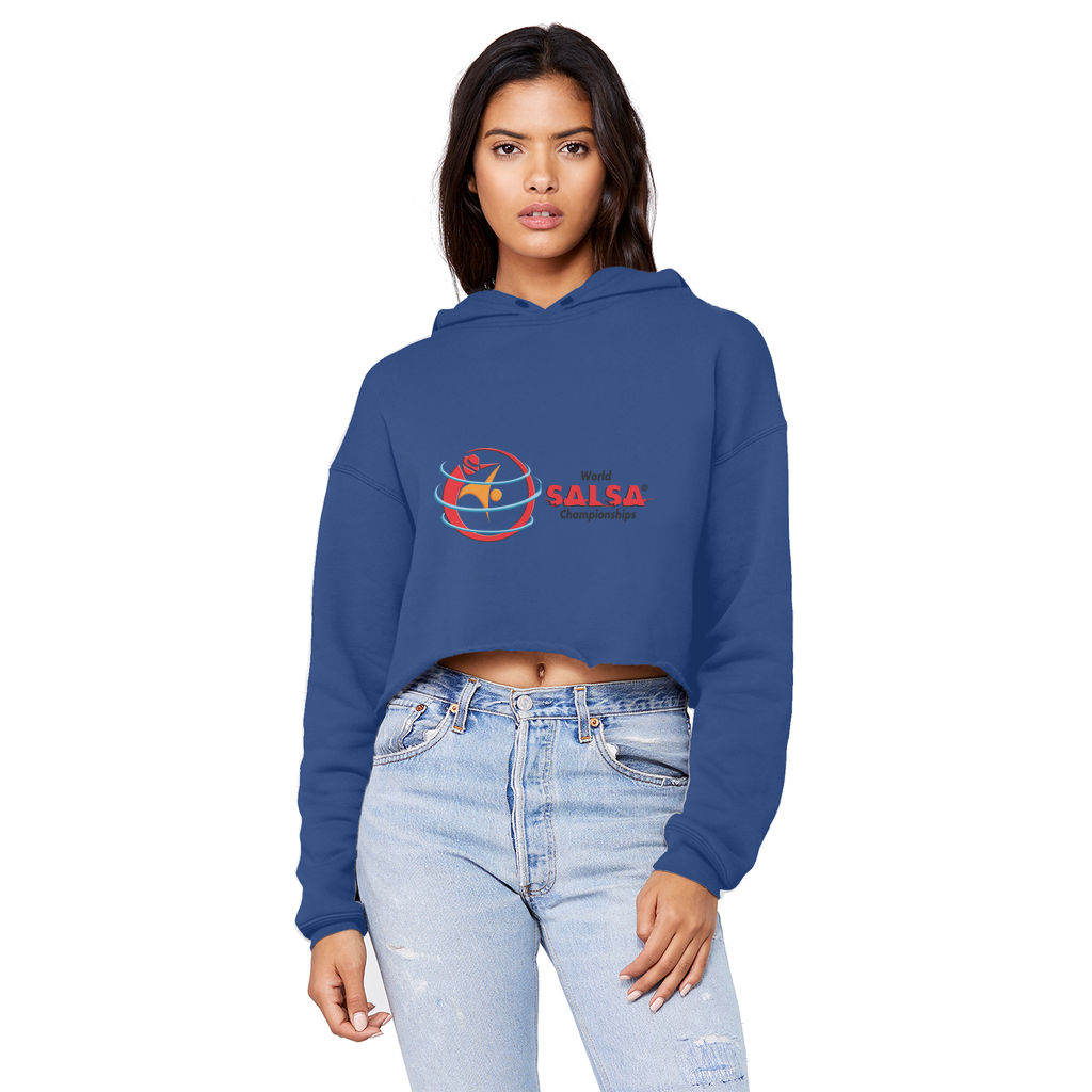 WSC Collection Cropped Raw Edge Boyfriend Hoodie