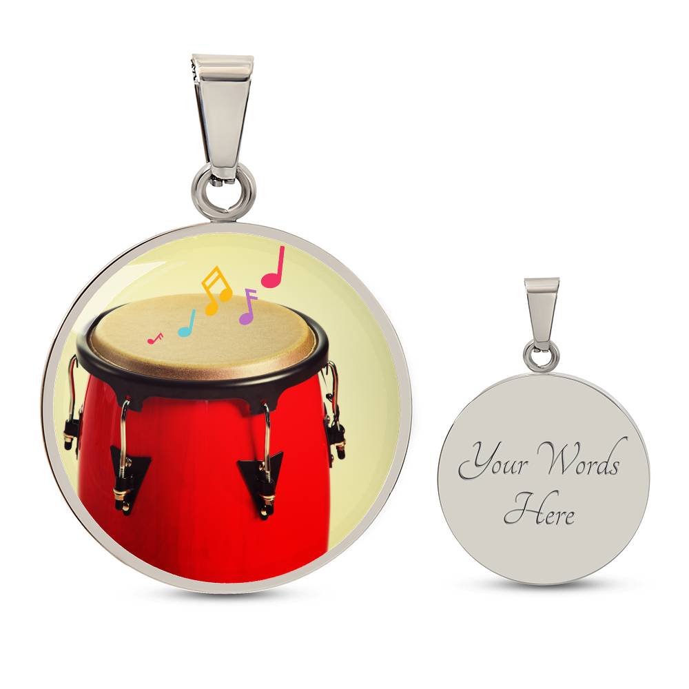 Conga drum necklace
