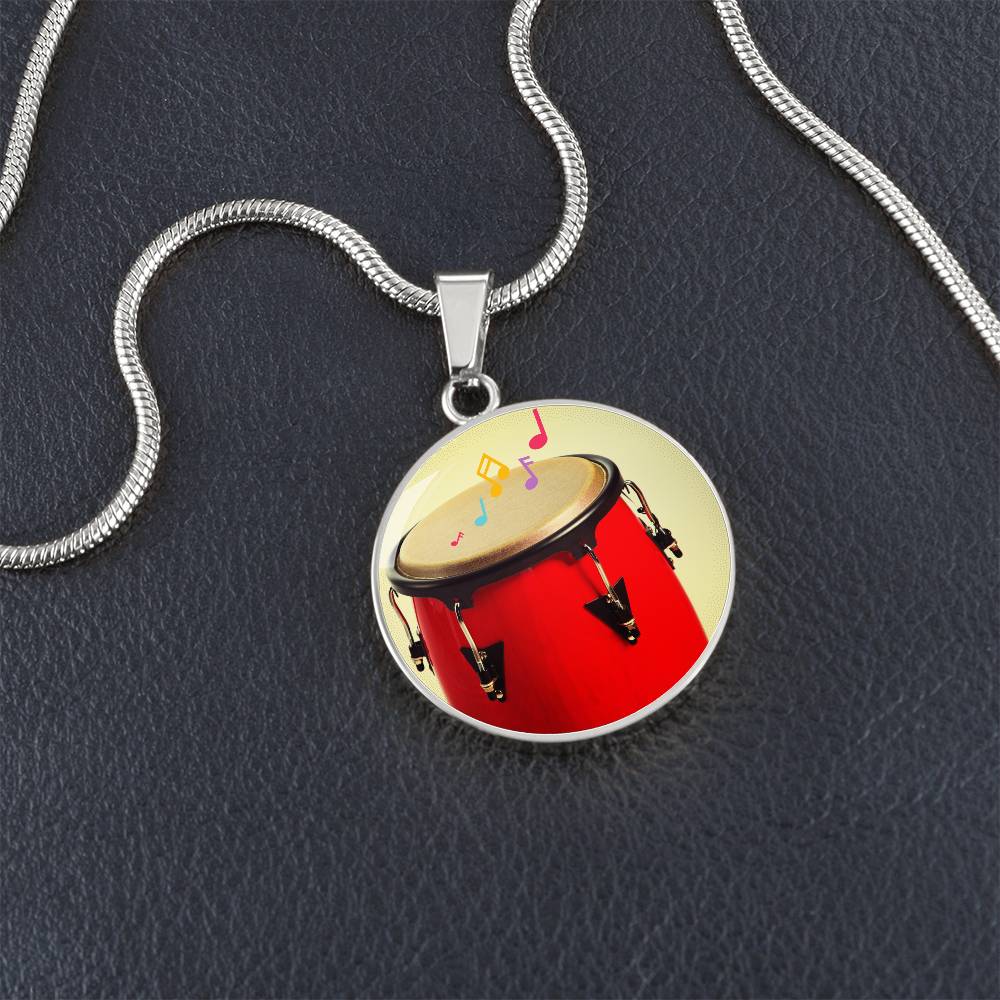 Conga drum necklace