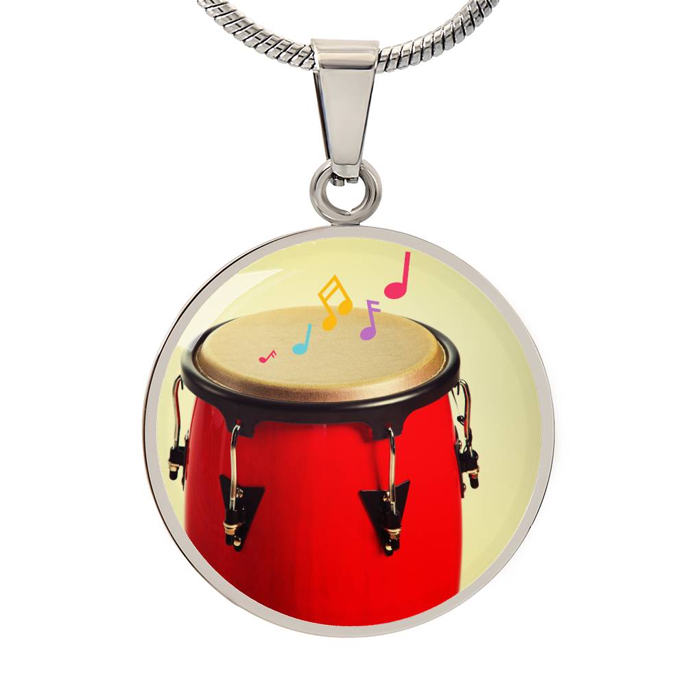 Conga drum necklace