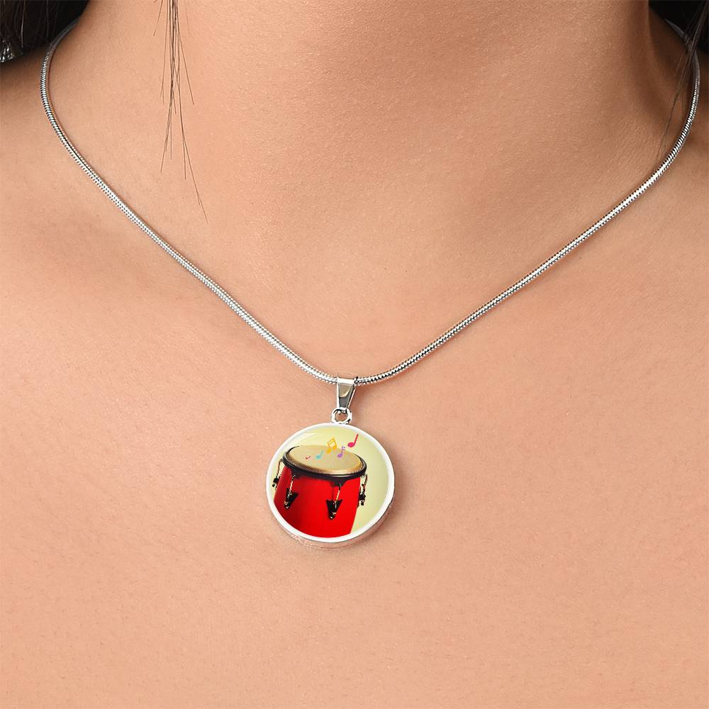 Conga drum necklace