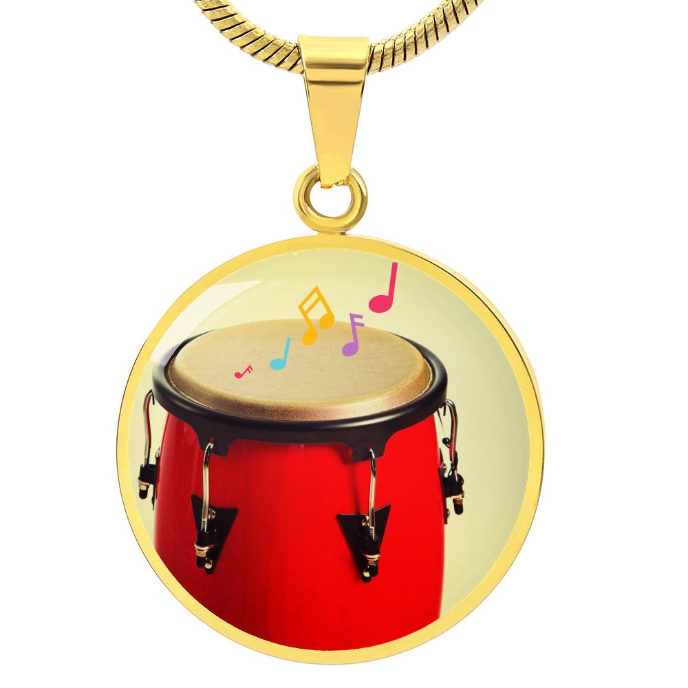 Conga drum necklace