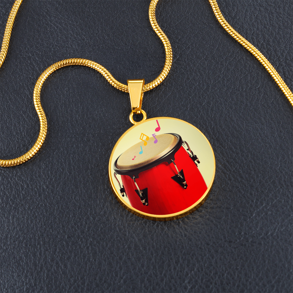 Conga drum necklace