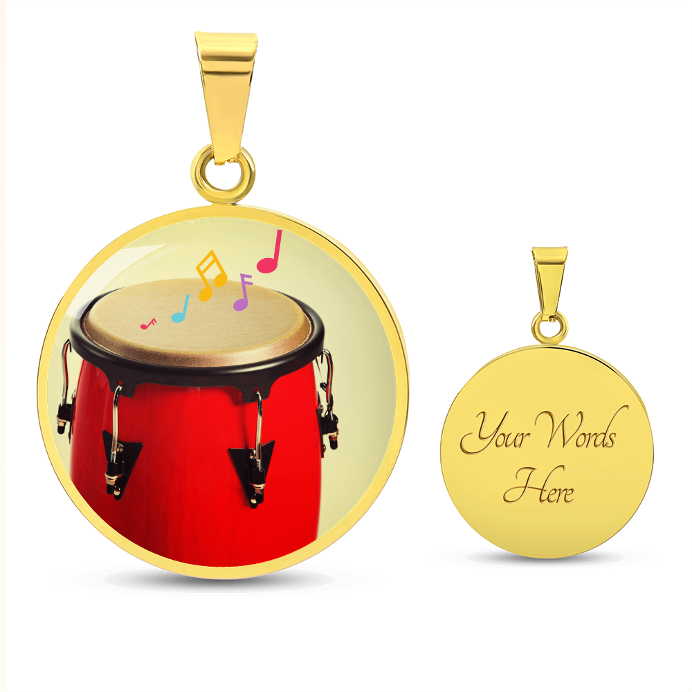 Conga drum necklace