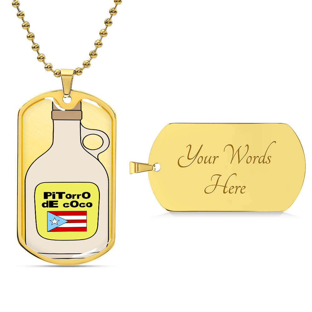 Pitorro de Coco Dogtag