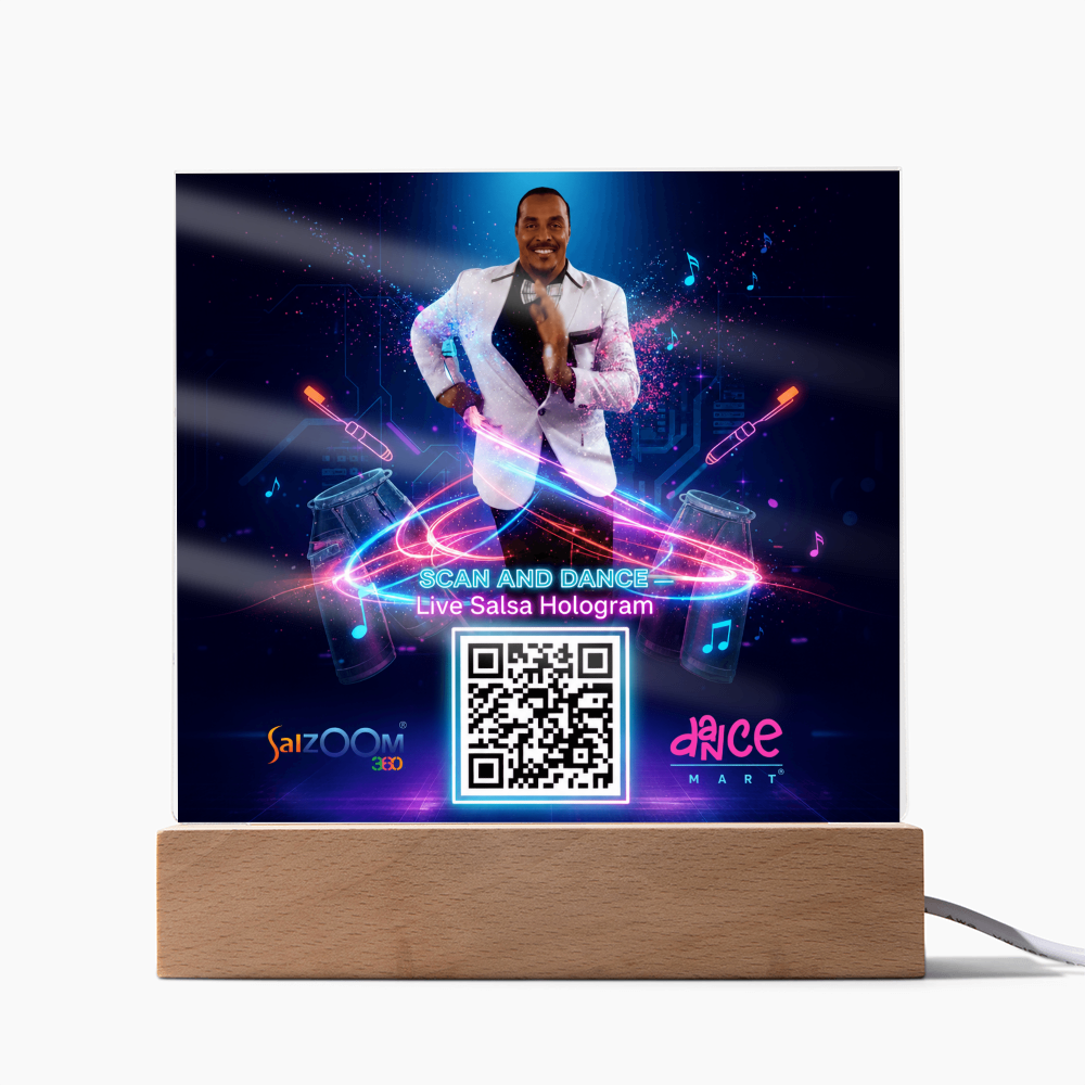 Scan and Dance Acrylic-Live Hologram for your home or AirBNB ShineOn Fulfillment