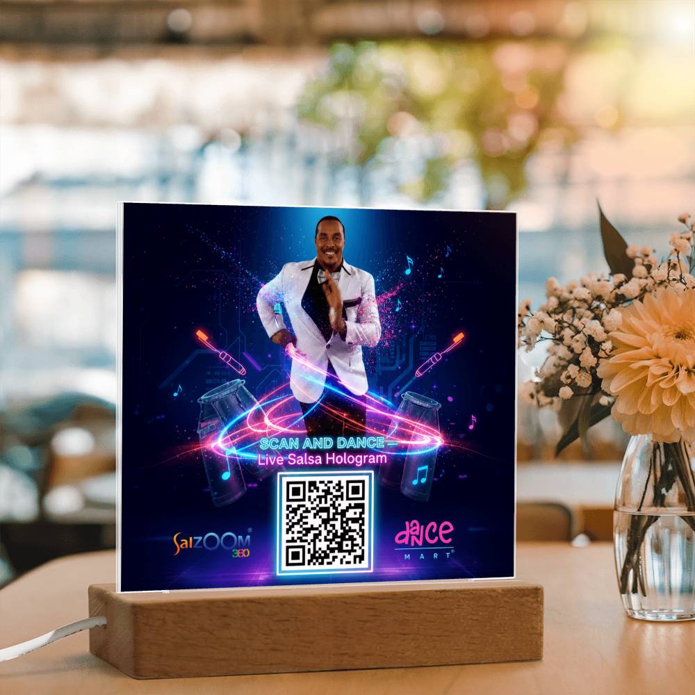 Scan and Dance Acrylic-Live Hologram for your home or AirBNB ShineOn Fulfillment