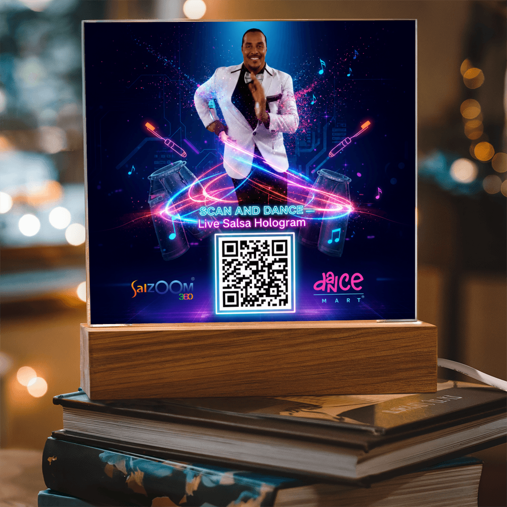 Scan and Dance Acrylic-Live Hologram for your home or AirBNB ShineOn Fulfillment