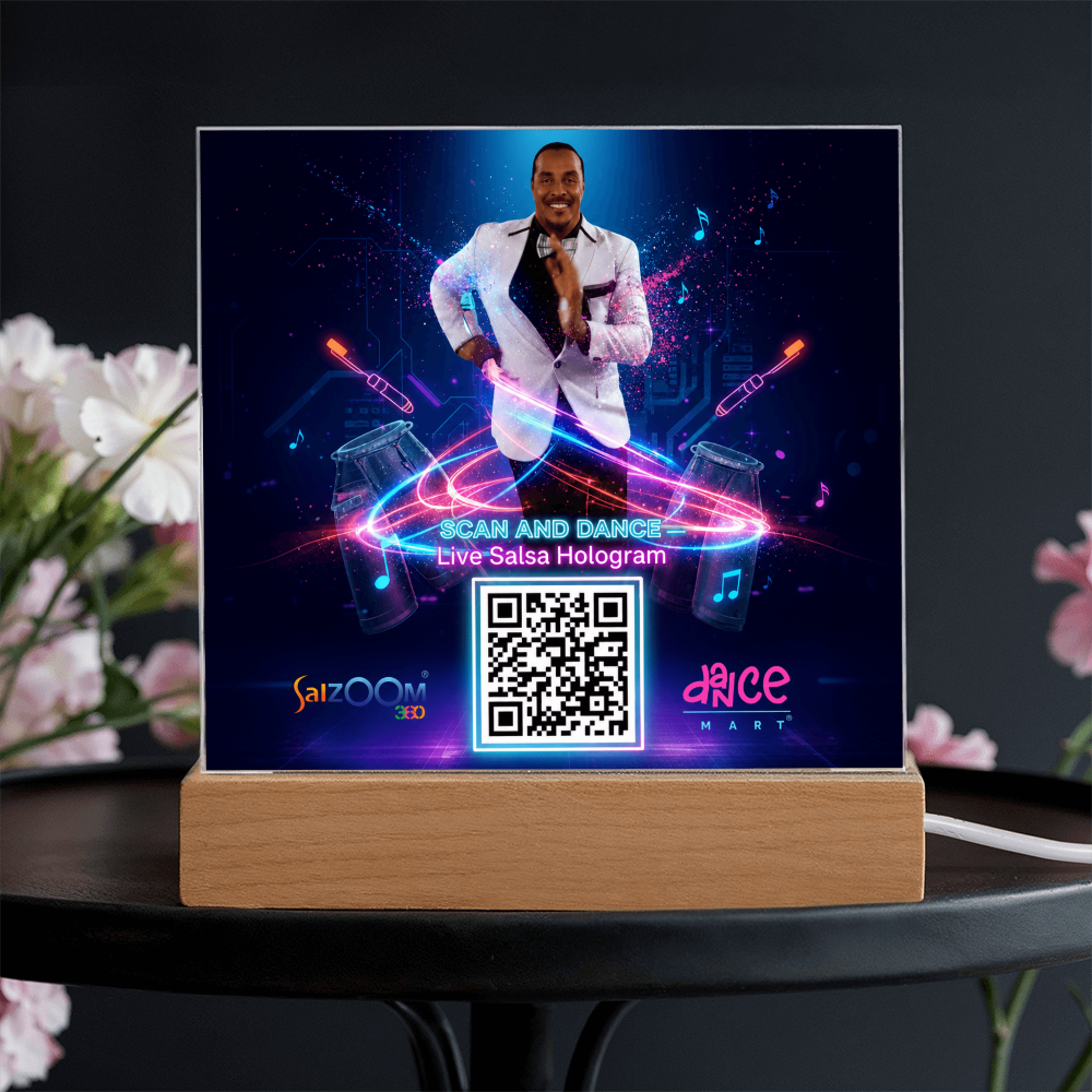 Scan and Dance Acrylic-Live Hologram for your home or AirBNB ShineOn Fulfillment