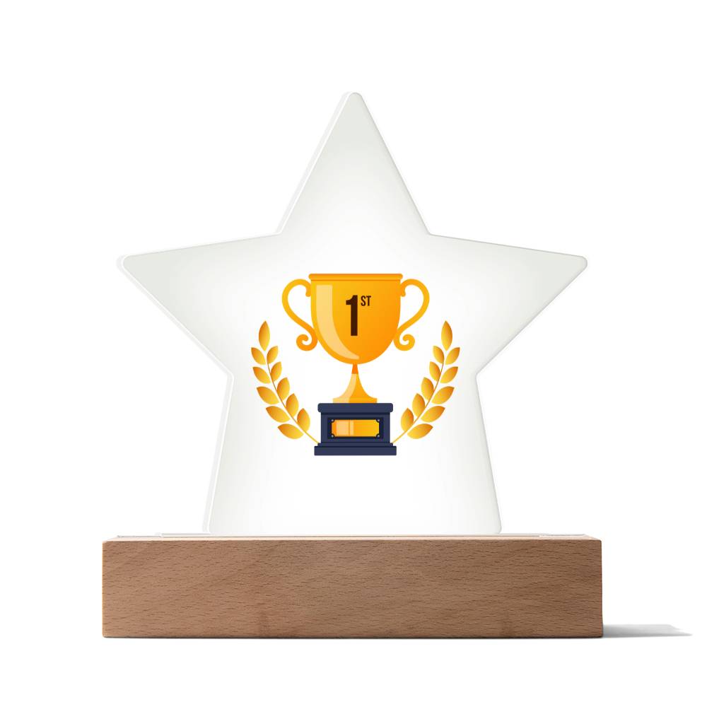 Printed Star Acrylic Plaque