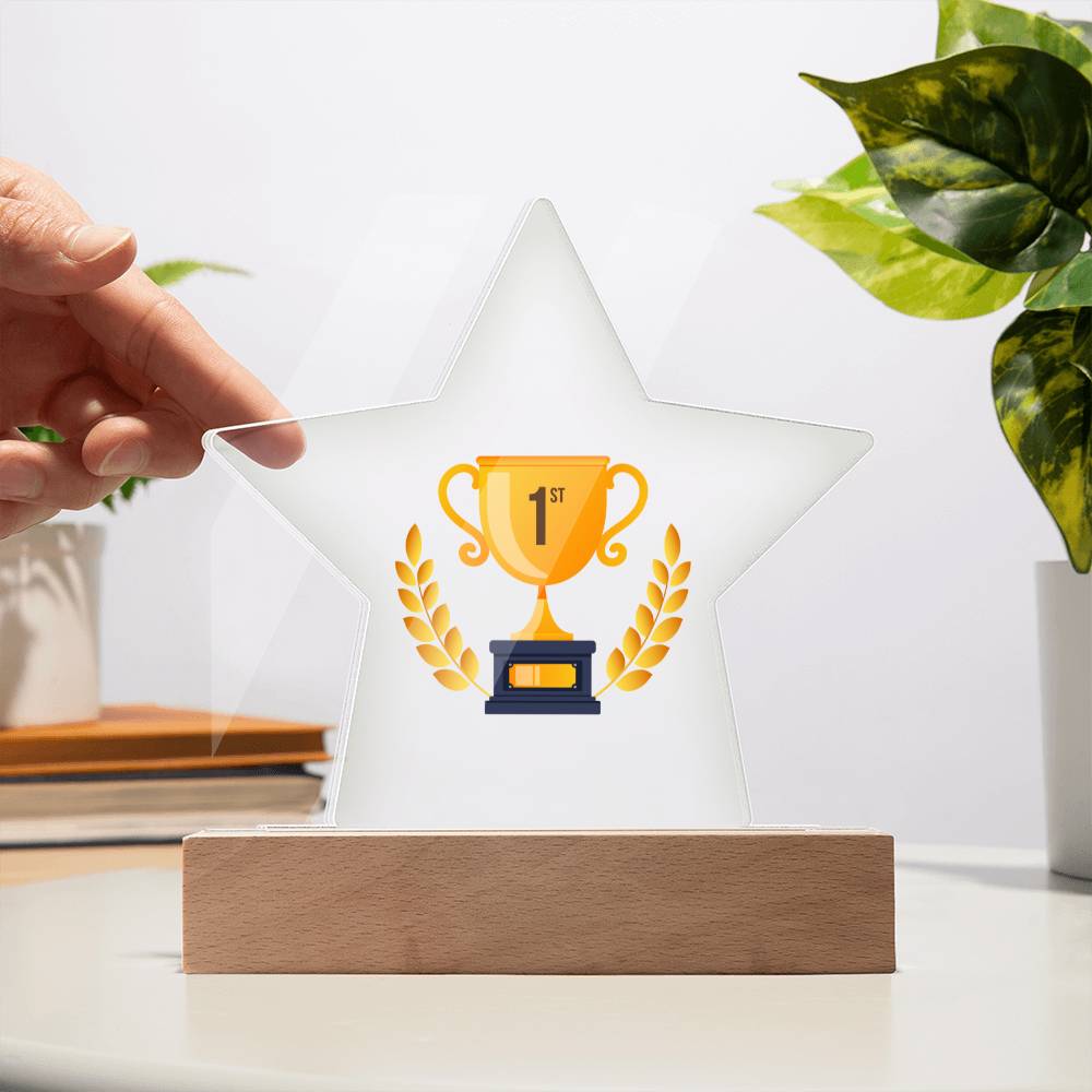 Printed Star Acrylic Plaque