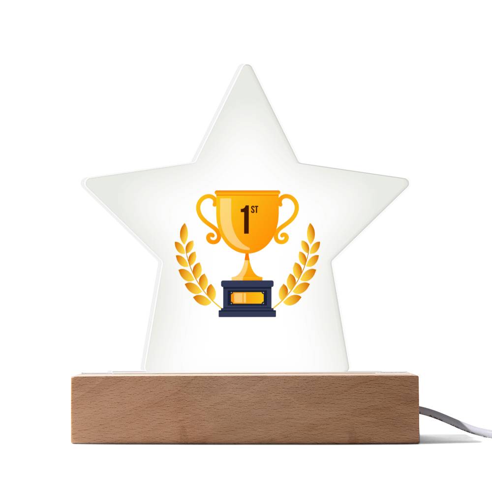 Printed Star Acrylic Plaque