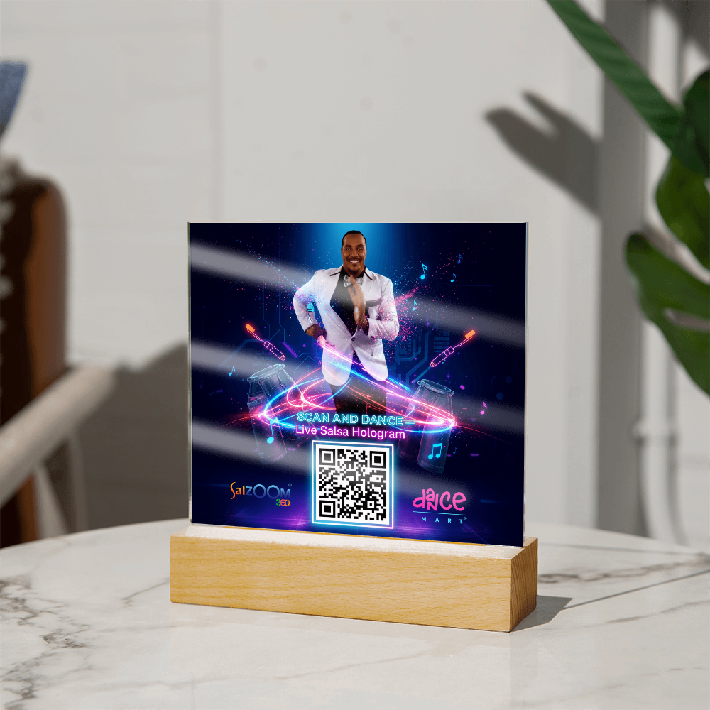 Scan and Dance Acrylic-Live Hologram for your home or AirBNB ShineOn Fulfillment