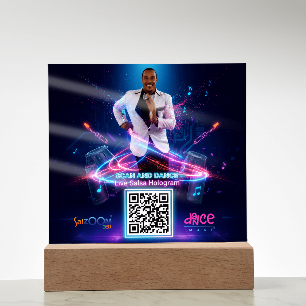 Scan and Dance Acrylic-Live Hologram for your home or AirBNB ShineOn Fulfillment