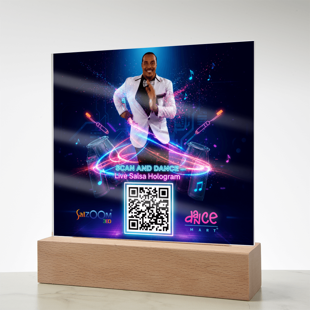 Scan and Dance Acrylic-Live Hologram for your home or AirBNB ShineOn Fulfillment
