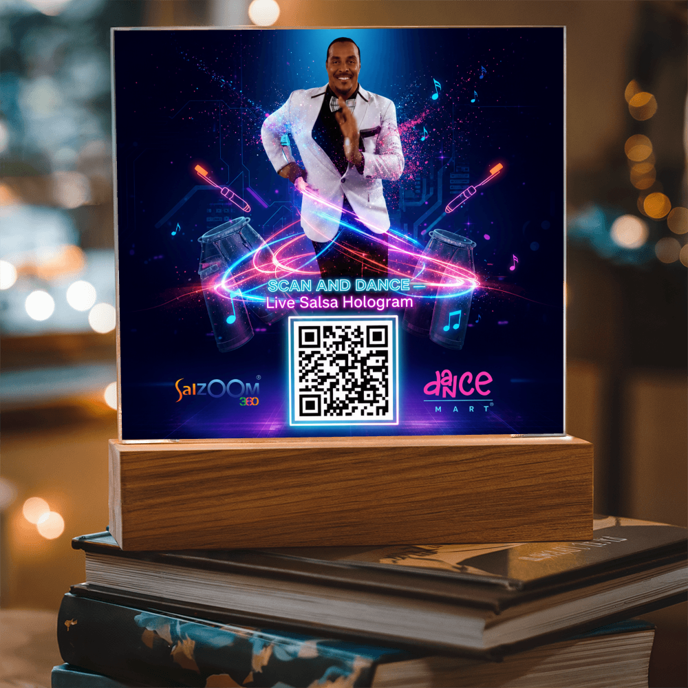 Scan and Dance Acrylic-Live Hologram for your home or AirBNB ShineOn Fulfillment