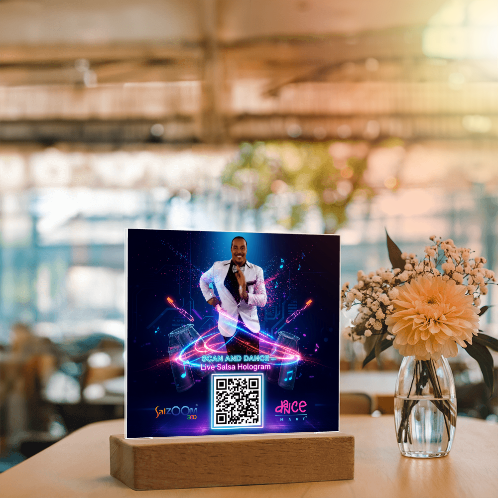 Scan and Dance Acrylic-Live Hologram for your home or AirBNB ShineOn Fulfillment