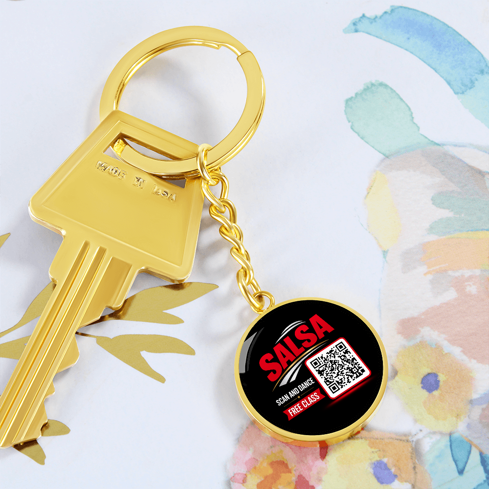 Scan and Dance Keychain- Free Salsa Class ShineOn Fulfillment